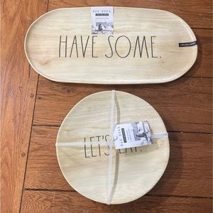 Rae Dunn plates - NWT